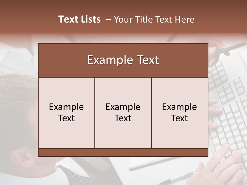 Adult Explaining Businesspeople PowerPoint Template