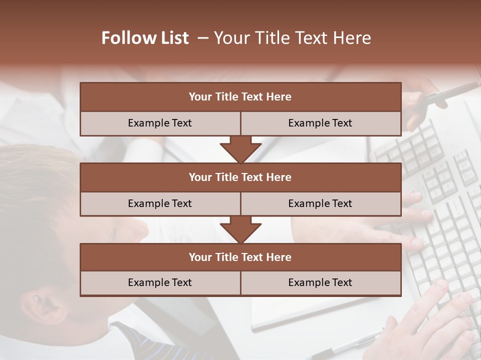 Adult Explaining Businesspeople PowerPoint Template