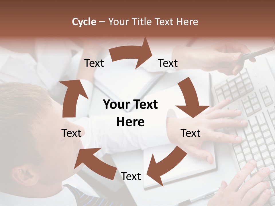 Adult Explaining Businesspeople PowerPoint Template