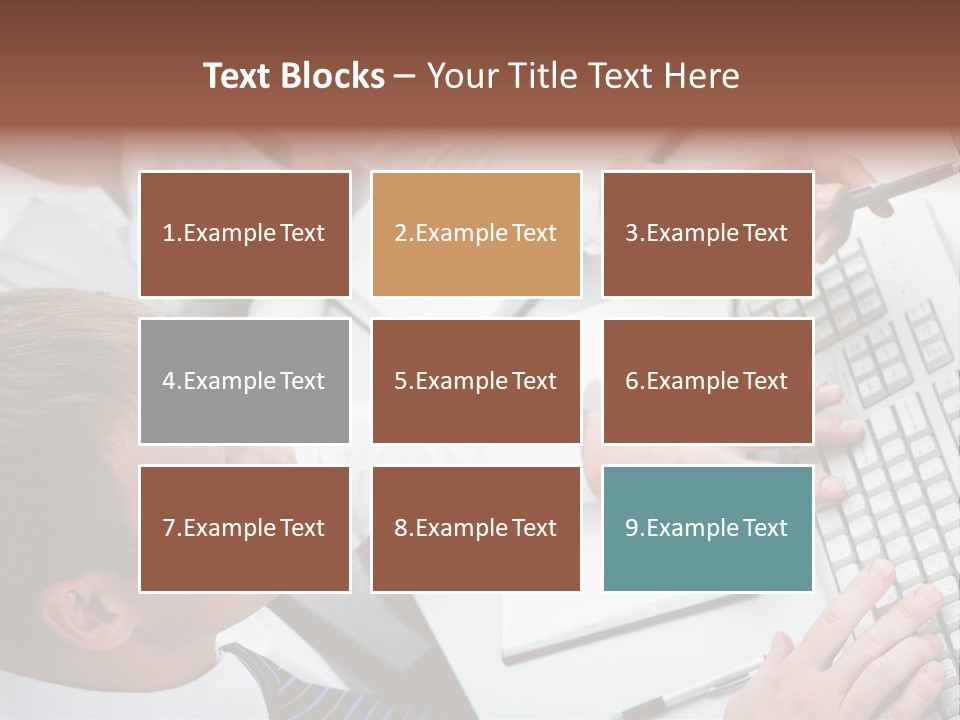 Adult Explaining Businesspeople PowerPoint Template