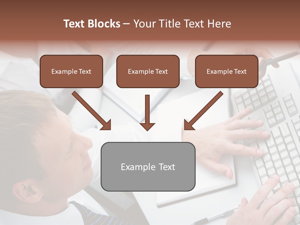Adult Explaining Businesspeople PowerPoint Template