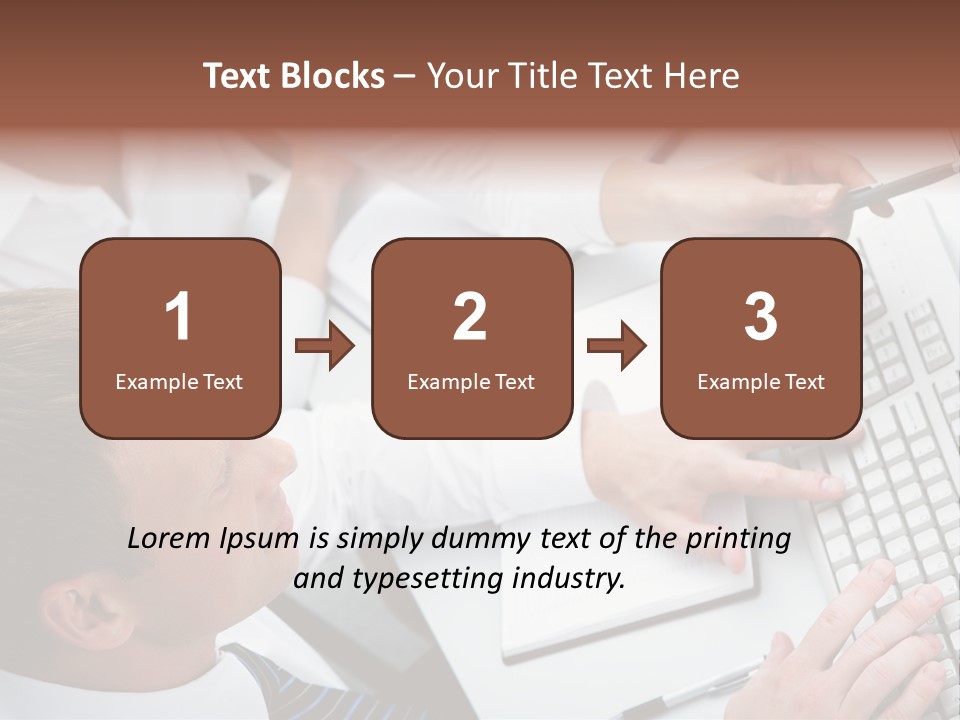 Adult Explaining Businesspeople PowerPoint Template