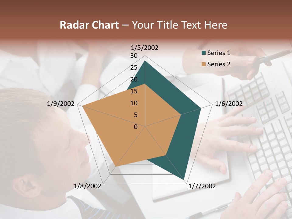 Adult Explaining Businesspeople PowerPoint Template