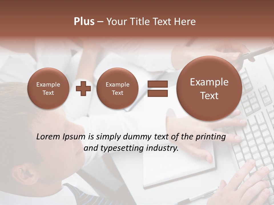 Adult Explaining Businesspeople PowerPoint Template