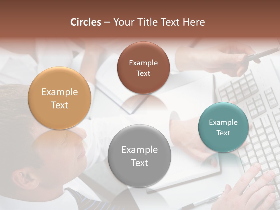 Adult Explaining Businesspeople PowerPoint Template