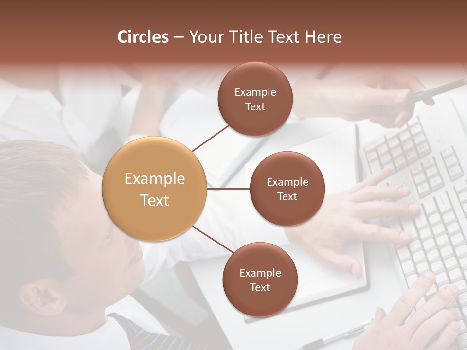 Adult Explaining Businesspeople PowerPoint Template