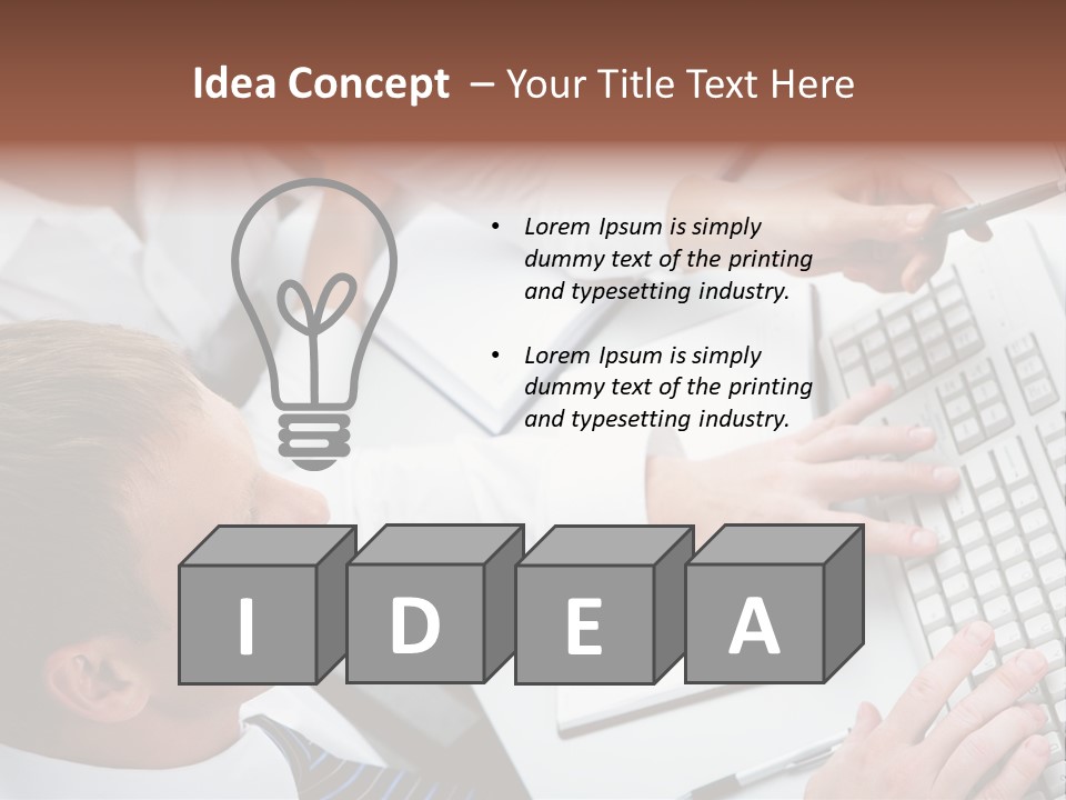 Adult Explaining Businesspeople PowerPoint Template