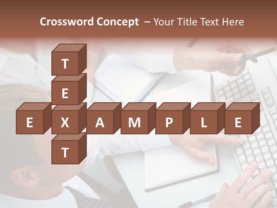 Adult Explaining Businesspeople PowerPoint Template