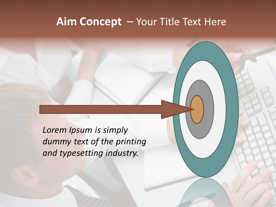 Adult Explaining Businesspeople PowerPoint Template