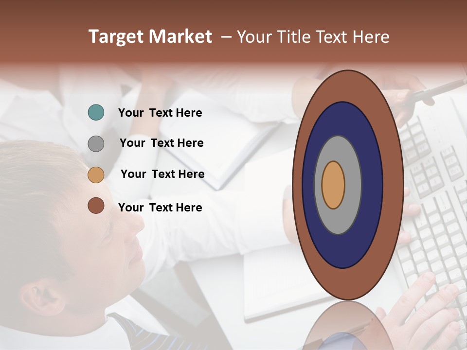 Adult Explaining Businesspeople PowerPoint Template