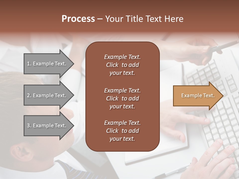 Adult Explaining Businesspeople PowerPoint Template