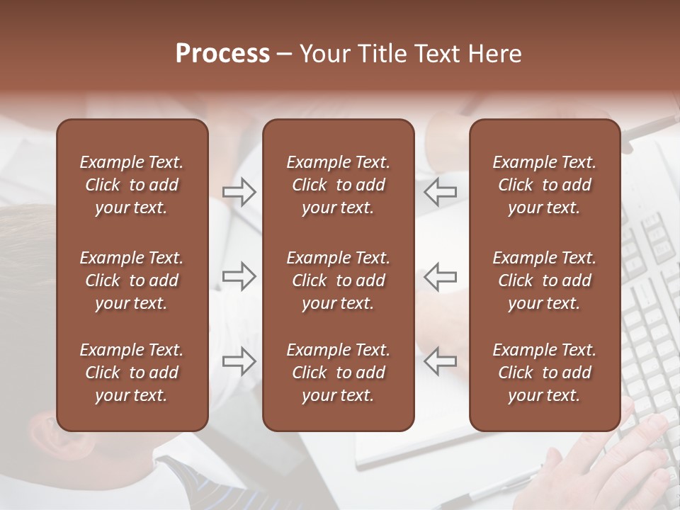 Adult Explaining Businesspeople PowerPoint Template