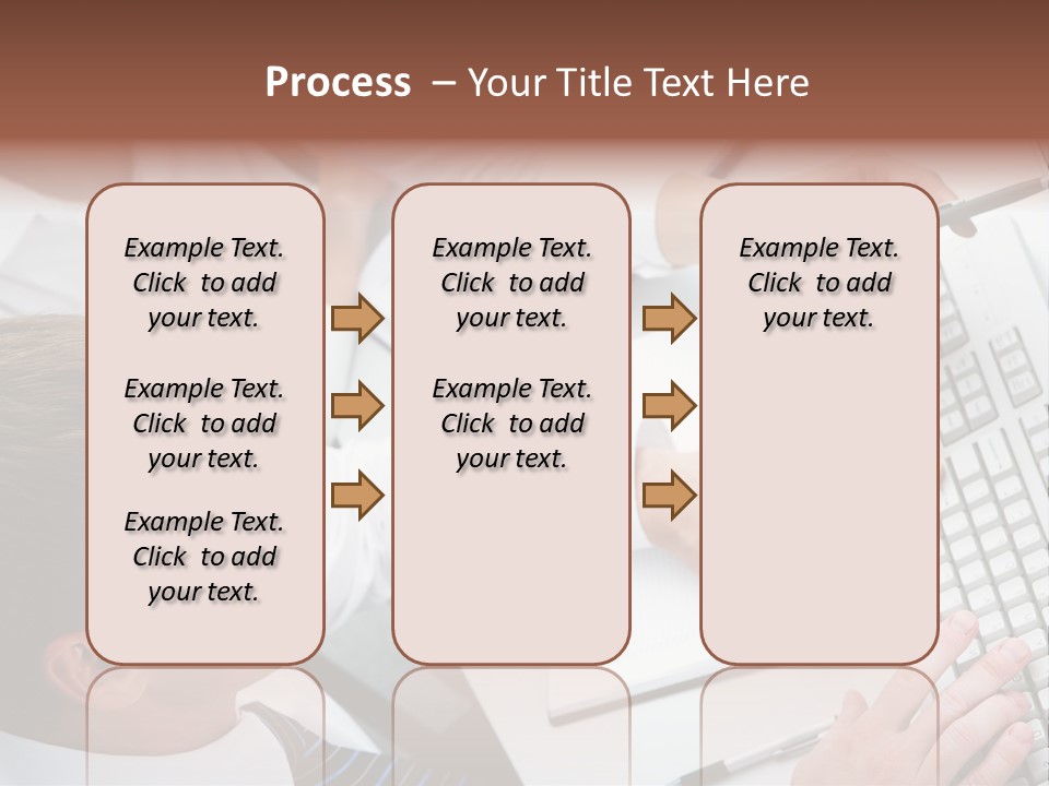 Adult Explaining Businesspeople PowerPoint Template