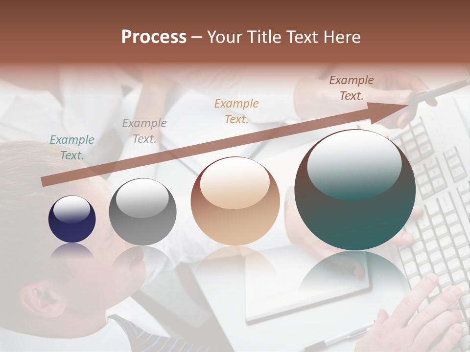 Adult Explaining Businesspeople PowerPoint Template