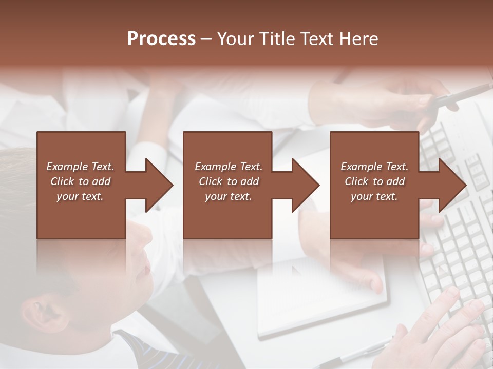 Adult Explaining Businesspeople PowerPoint Template