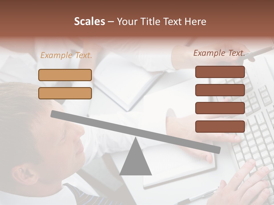 Adult Explaining Businesspeople PowerPoint Template