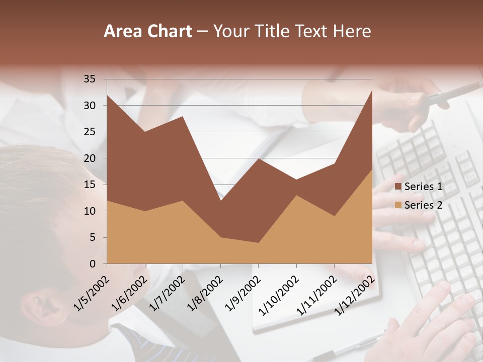 Adult Explaining Businesspeople PowerPoint Template