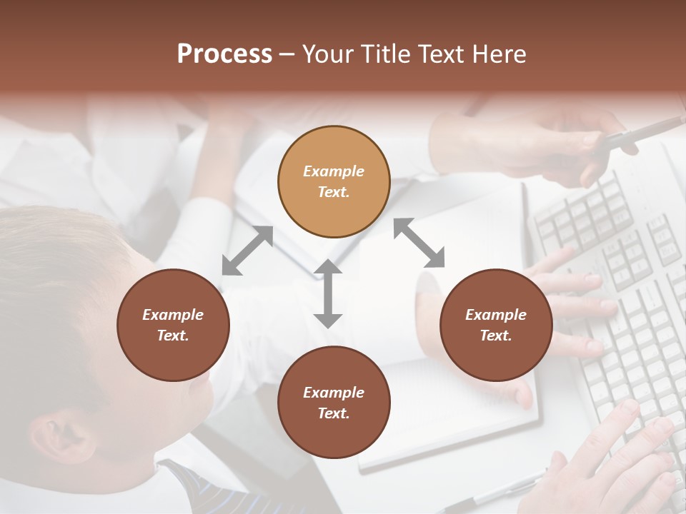 Adult Explaining Businesspeople PowerPoint Template