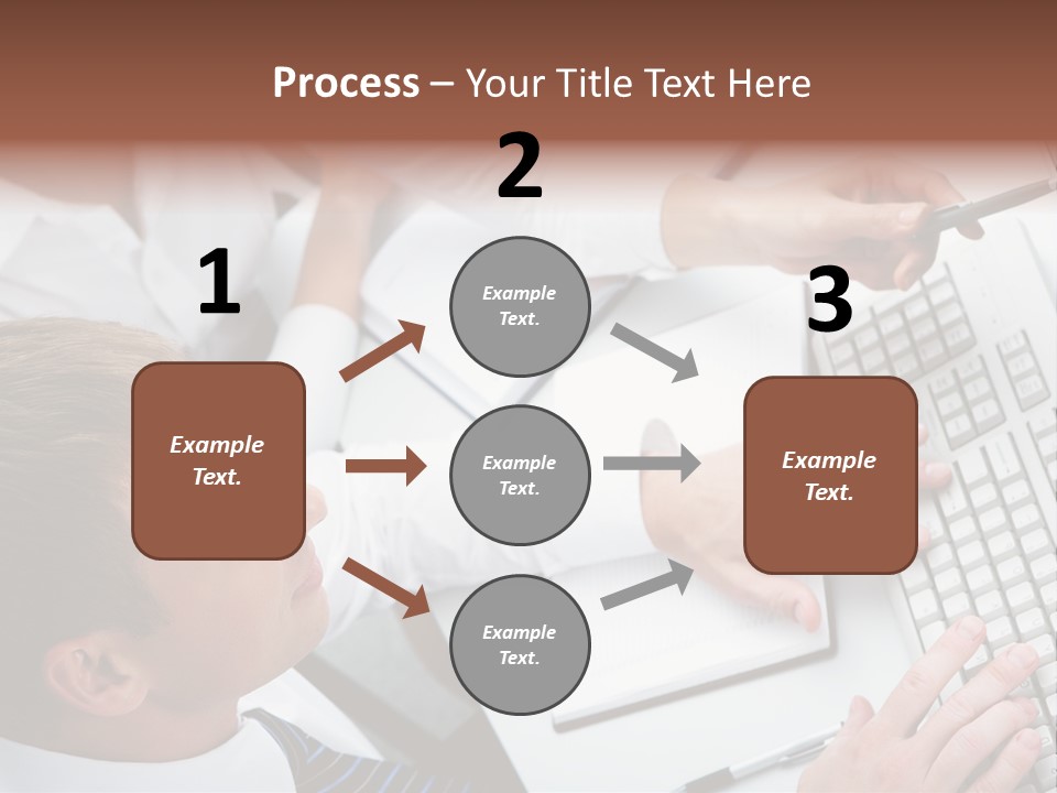 Adult Explaining Businesspeople PowerPoint Template