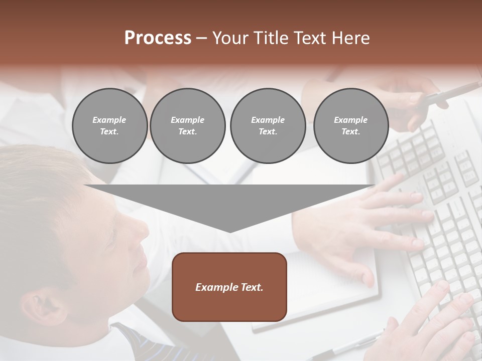 Adult Explaining Businesspeople PowerPoint Template