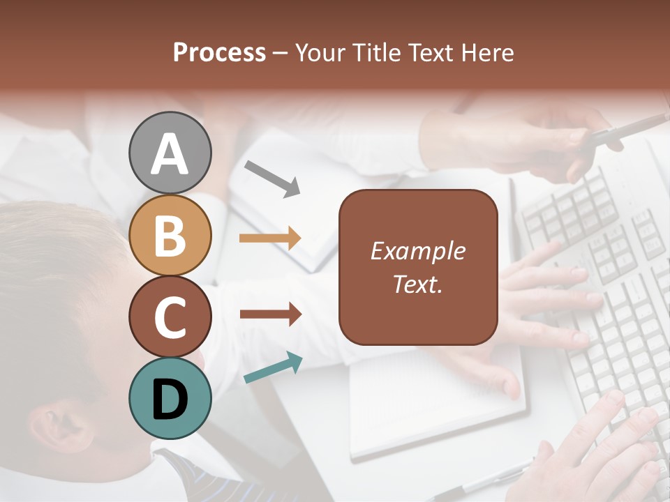 Adult Explaining Businesspeople PowerPoint Template