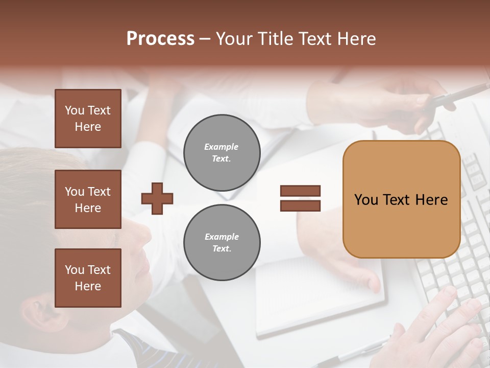 Adult Explaining Businesspeople PowerPoint Template