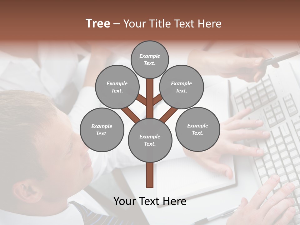 Adult Explaining Businesspeople PowerPoint Template