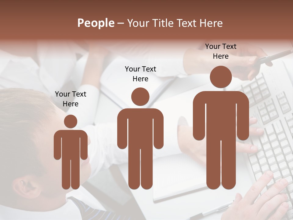 Adult Explaining Businesspeople PowerPoint Template