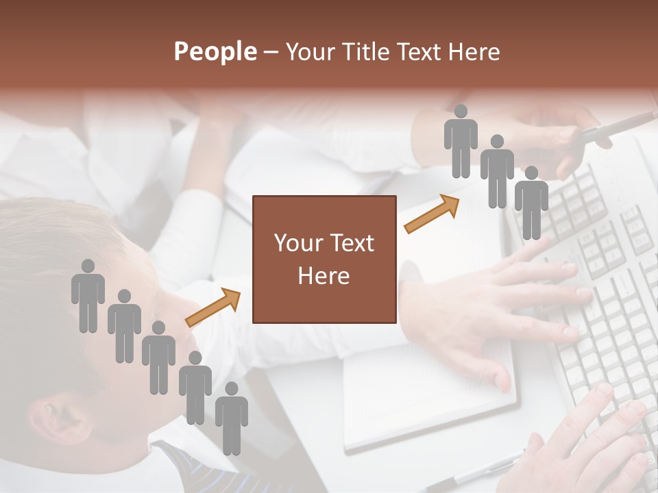 Adult Explaining Businesspeople PowerPoint Template