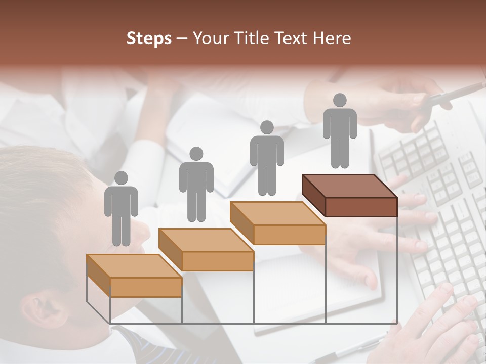 Adult Explaining Businesspeople PowerPoint Template