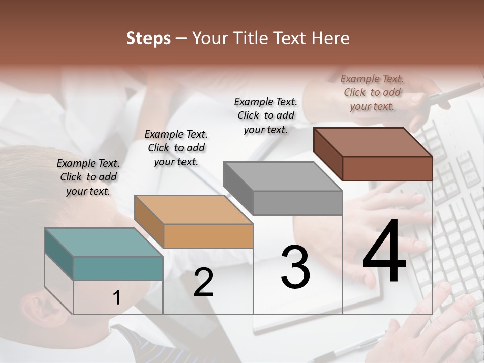 Adult Explaining Businesspeople PowerPoint Template