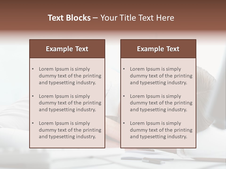 Expertise Business Businesswoman PowerPoint Template
