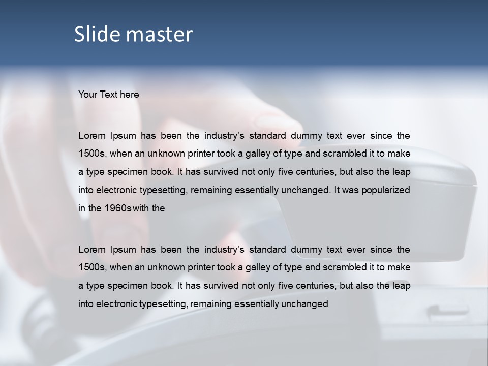 Reception Cable Workplace PowerPoint Template