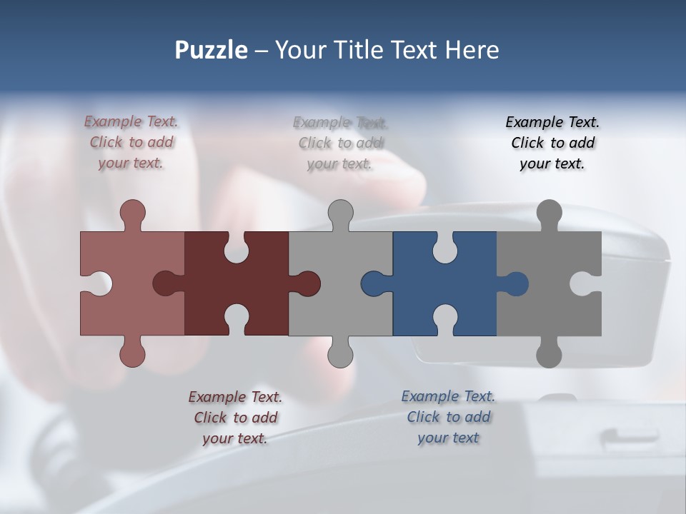 Reception Cable Workplace PowerPoint Template