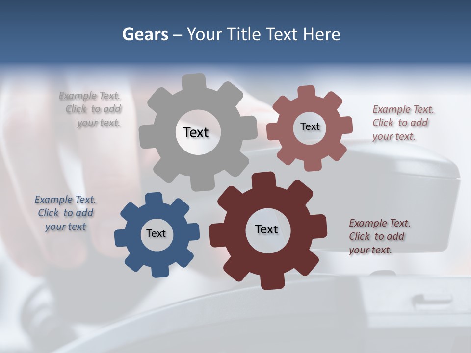 Reception Cable Workplace PowerPoint Template