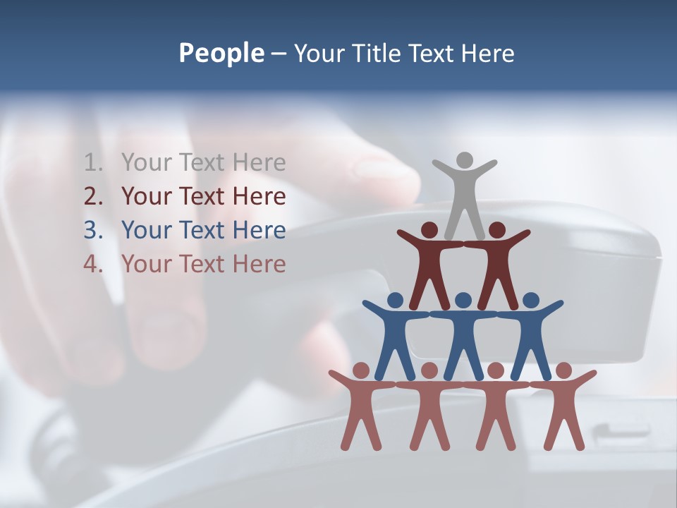 Reception Cable Workplace PowerPoint Template