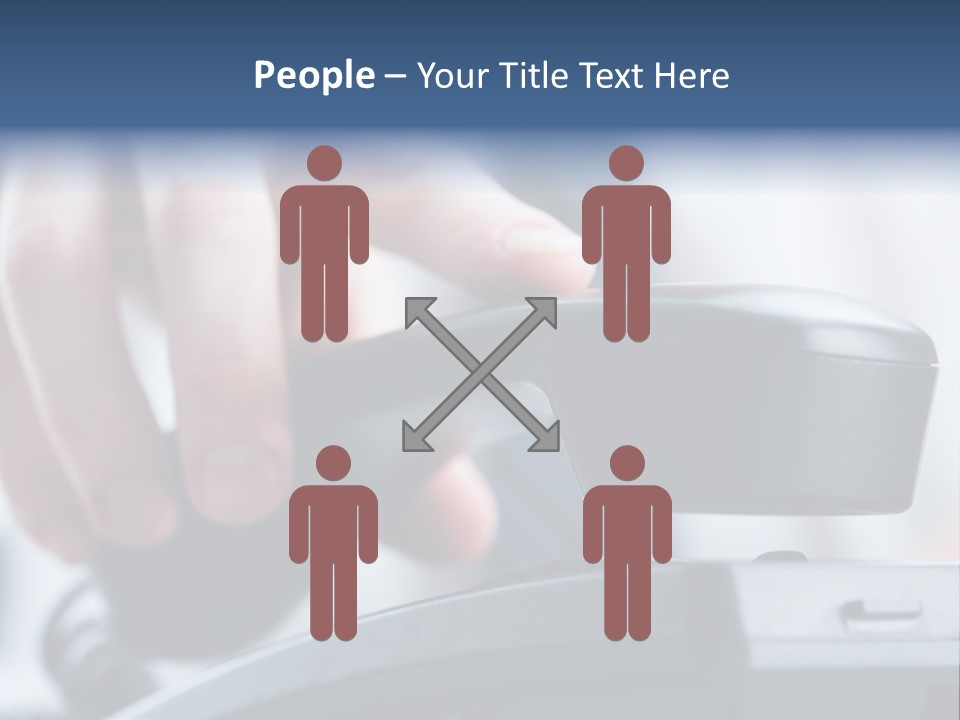 Reception Cable Workplace PowerPoint Template