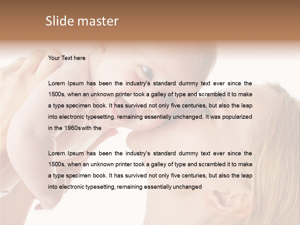 Indoors Shot Toddler PowerPoint Template