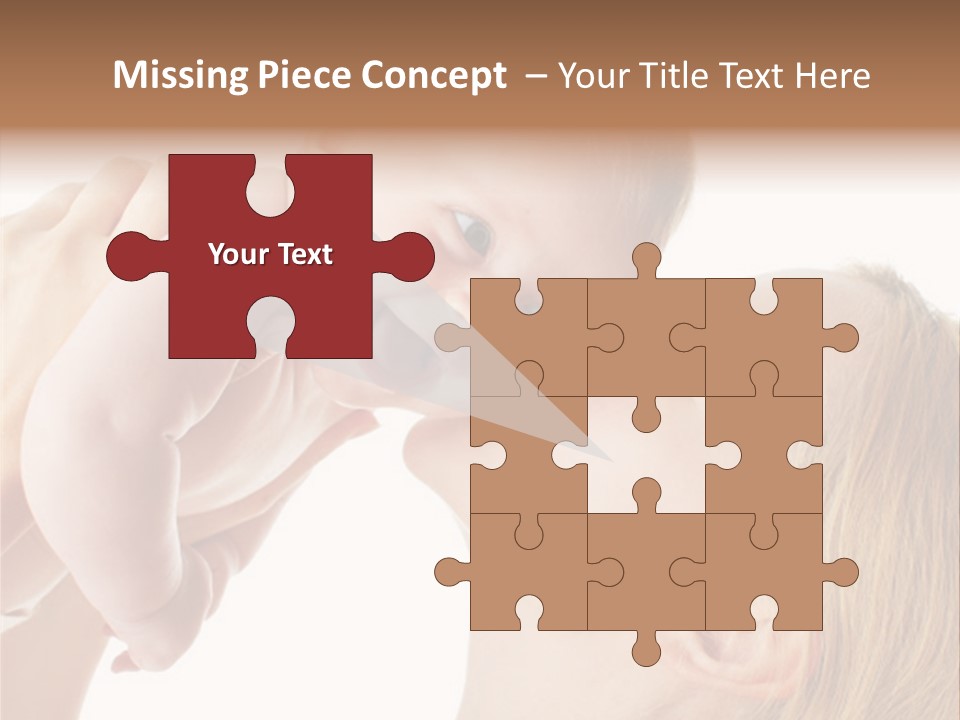 Indoors Shot Toddler PowerPoint Template