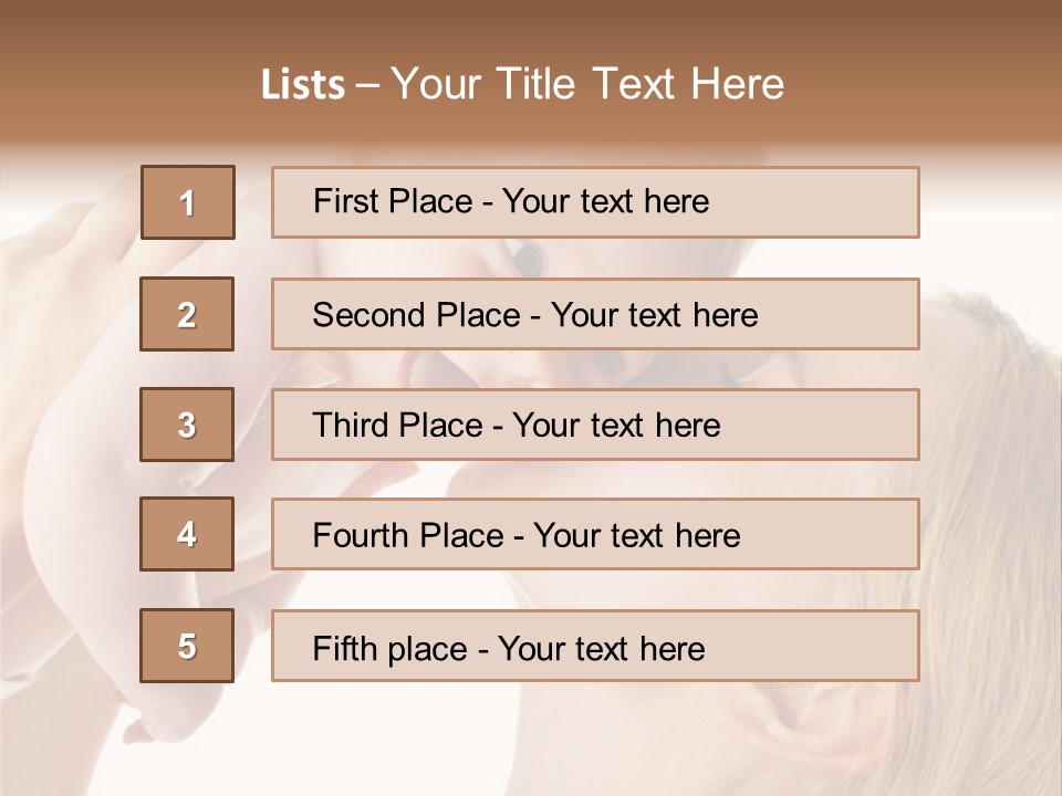 Indoors Shot Toddler PowerPoint Template