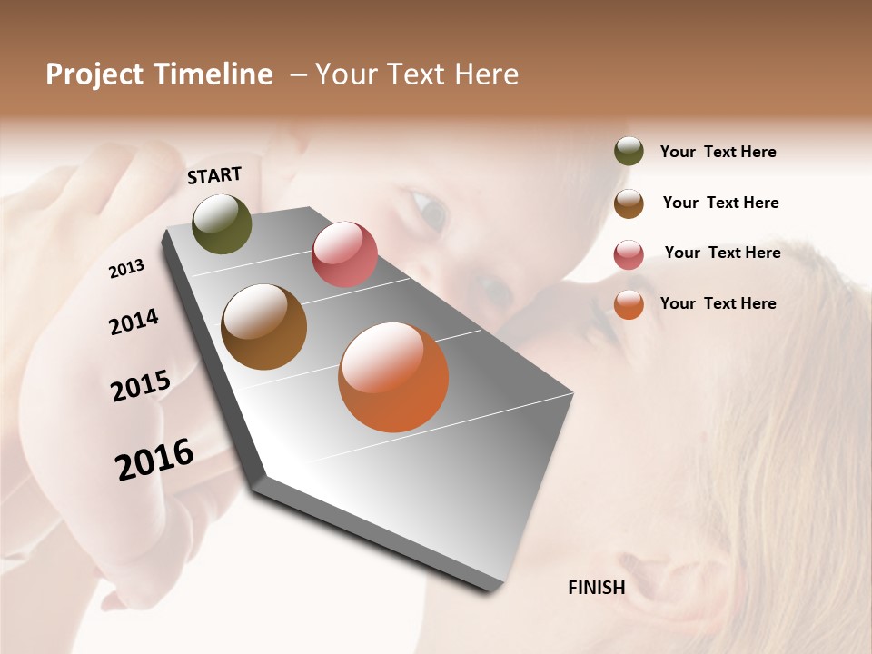 Indoors Shot Toddler PowerPoint Template