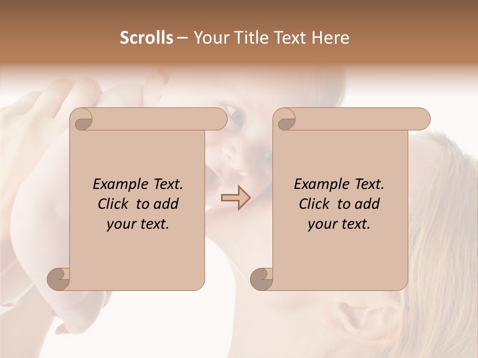 Indoors Shot Toddler PowerPoint Template