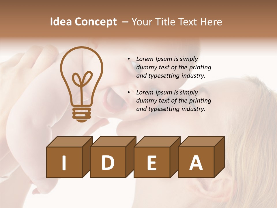 Indoors Shot Toddler PowerPoint Template