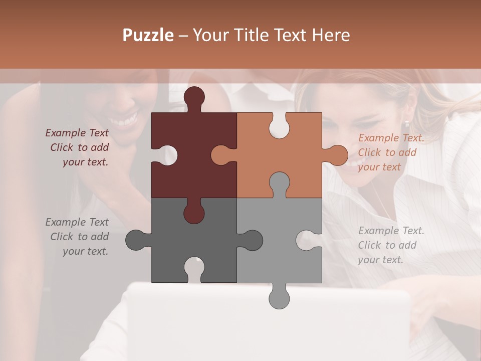 Computer Girls Guys PowerPoint Template