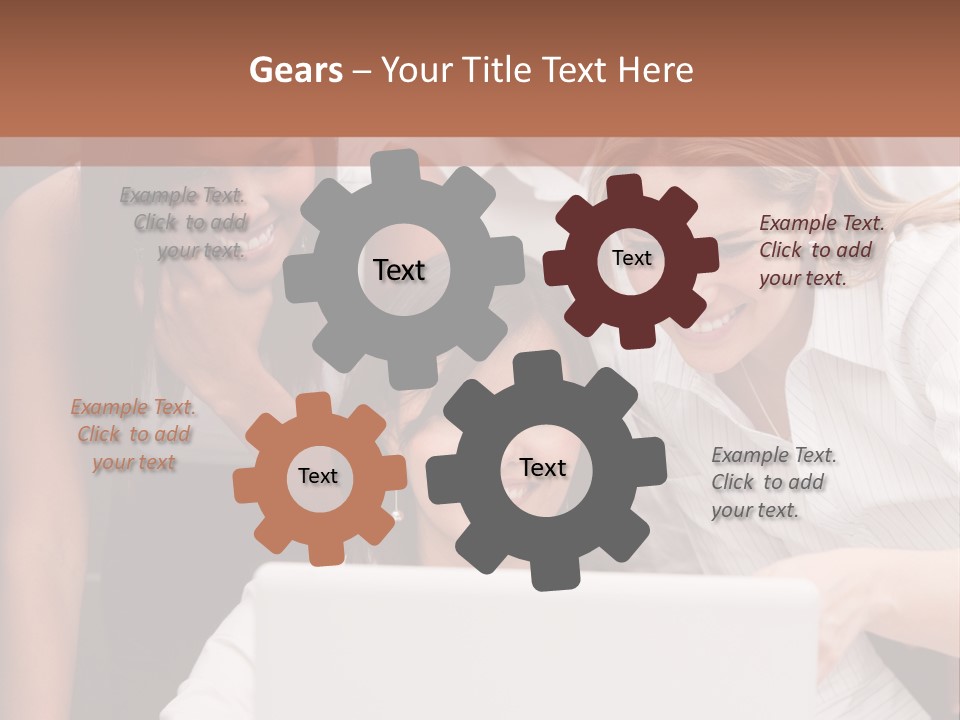 Computer Girls Guys PowerPoint Template