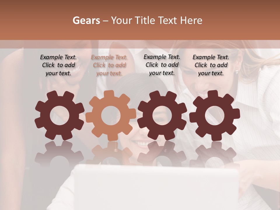 Computer Girls Guys PowerPoint Template