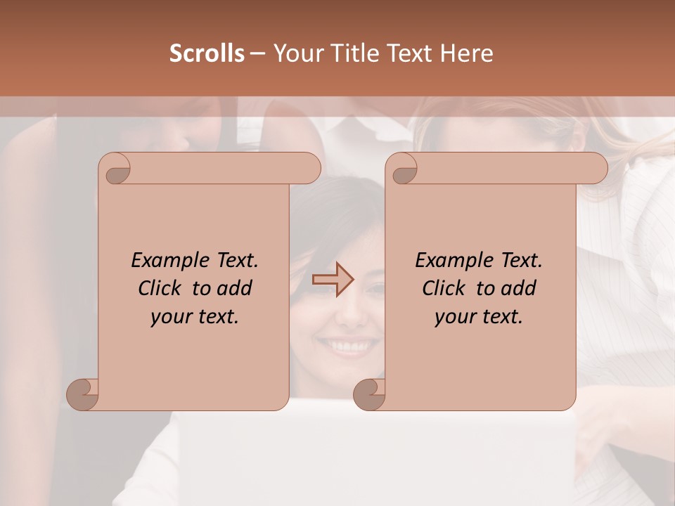 Computer Girls Guys PowerPoint Template