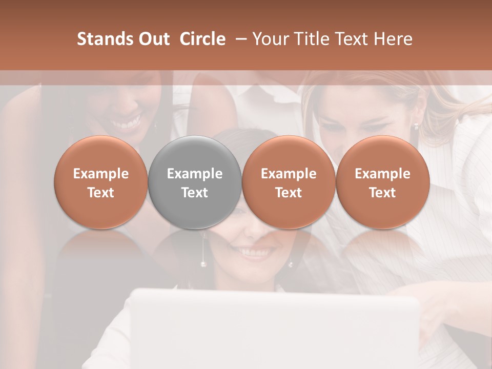 Computer Girls Guys PowerPoint Template