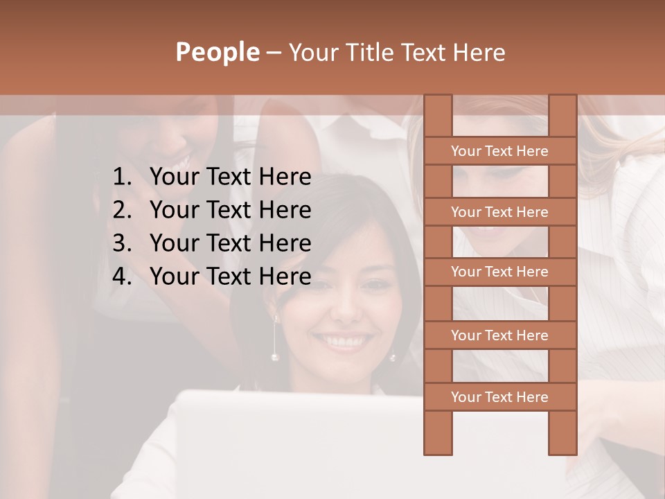 Computer Girls Guys PowerPoint Template