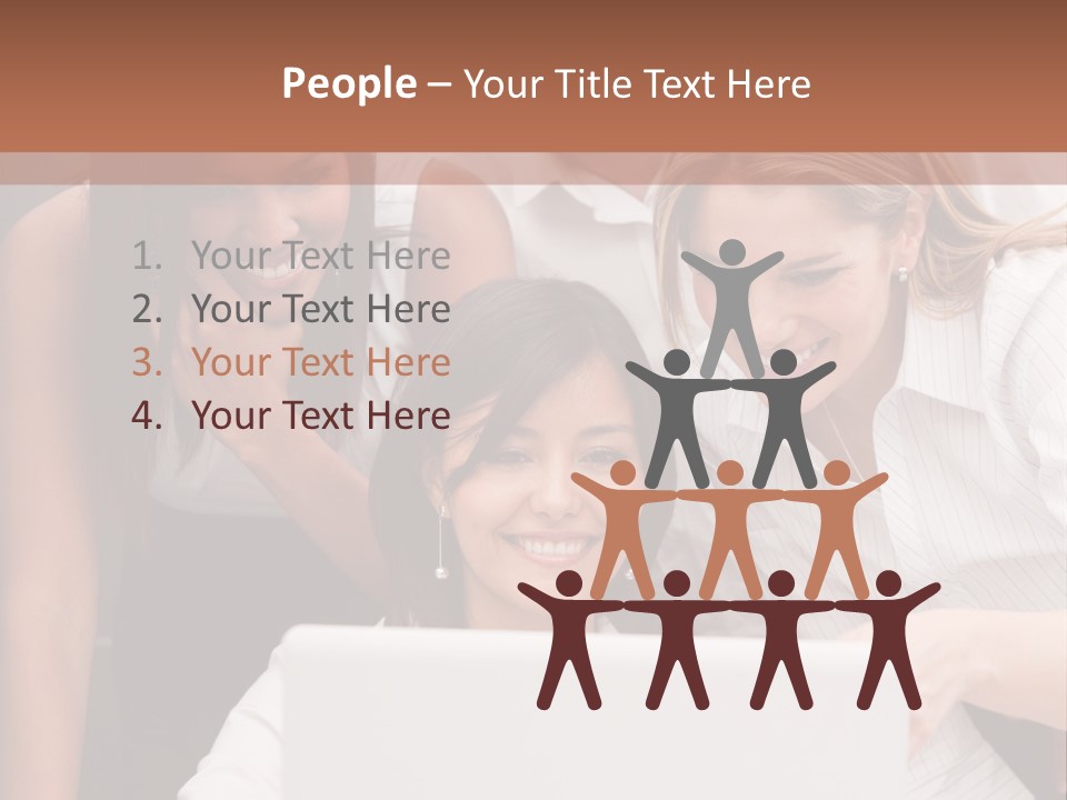 Computer Girls Guys PowerPoint Template